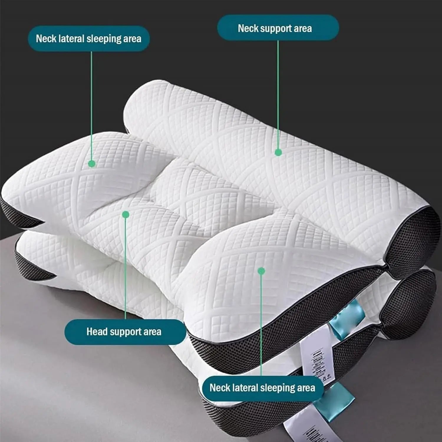 Gänsedaunen Nackenkissen – Weiches Reisekissen mit ergonomischem Design Mivoza Deutschland