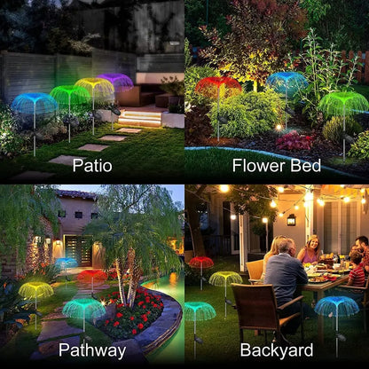 Garten-Solar-Feuerwerkslampe – Leuchtet wie eine schwebende Qualle Mivoza Deutschland
