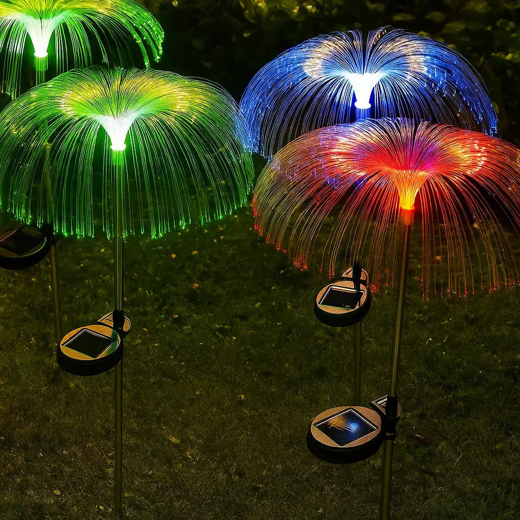 Garten-Solar-Feuerwerkslampe – Leuchtet wie eine schwebende Qualle Mivoza Deutschland