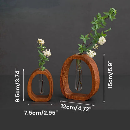 Glasvase aus Massivholz – Elegantes Design für stilvolle Dekoration Mivoza Deutschland