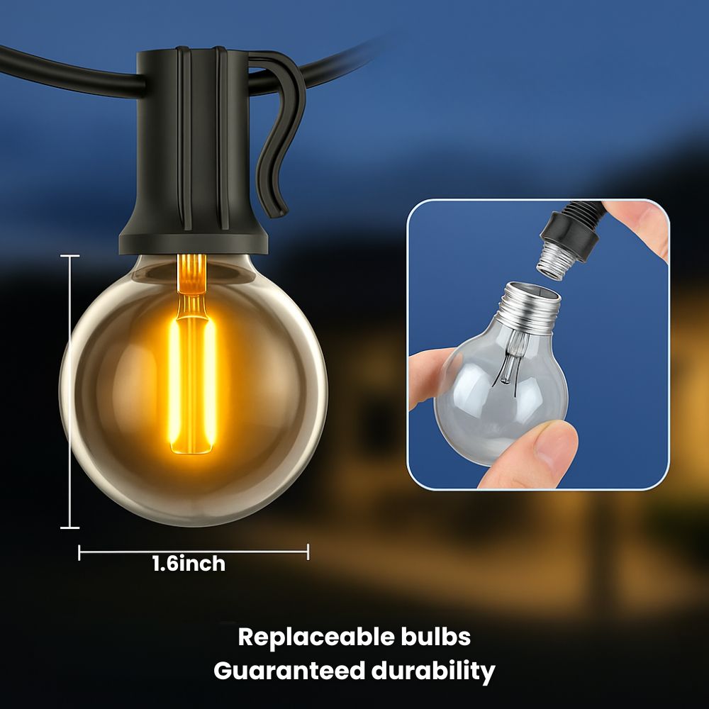 Solar Festoon Lights&Free shipping Mivoza Deutschland