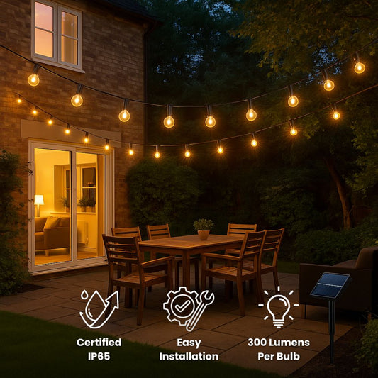 Solar Festoon Lights&Free shipping Mivoza Deutschland
