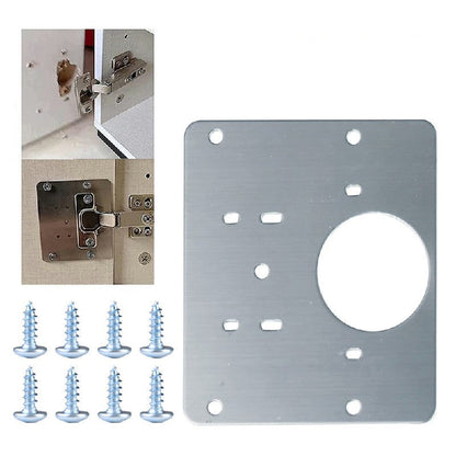 2+2 GRATIS | Scharnier-Reparaturplatten-Set [INKLUSIVE Schrauben] Mivoza Deutschland