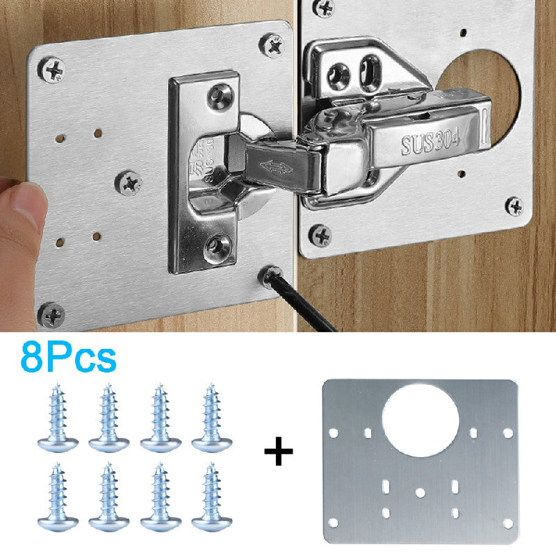 2+2 GRATIS | Scharnier-Reparaturplatten-Set [INKLUSIVE Schrauben] Mivoza Deutschland