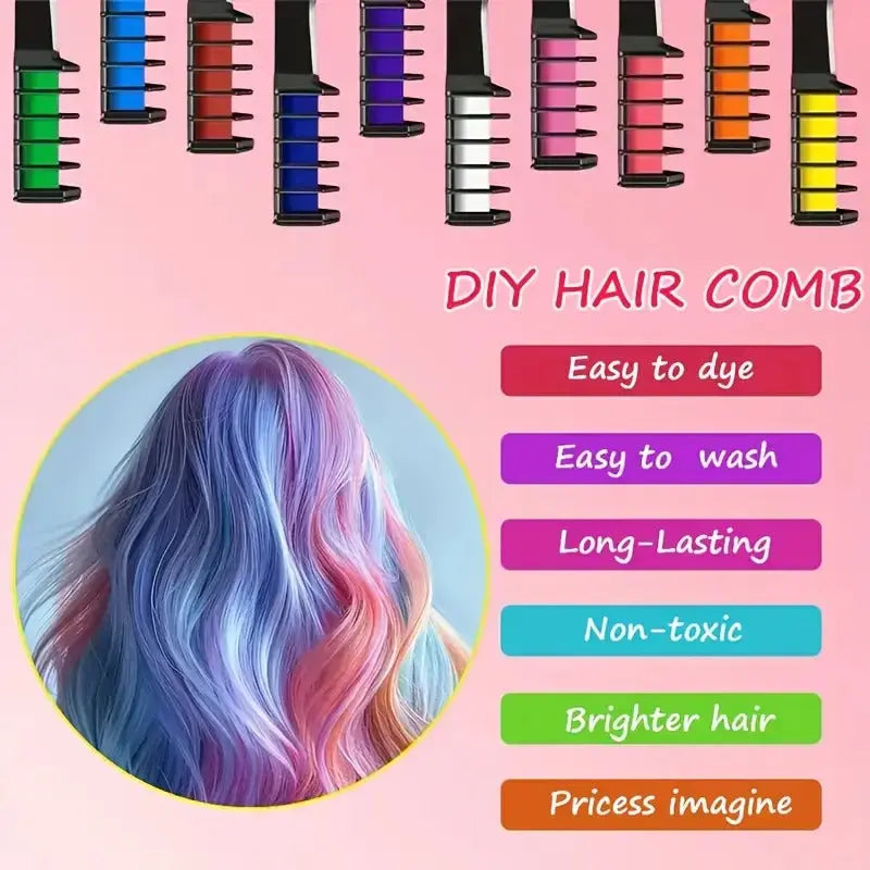 Haar-Farbkämme 10er Set — Entdecken & kreieren Sie kreative Haarfarben Mivoza Deutschland