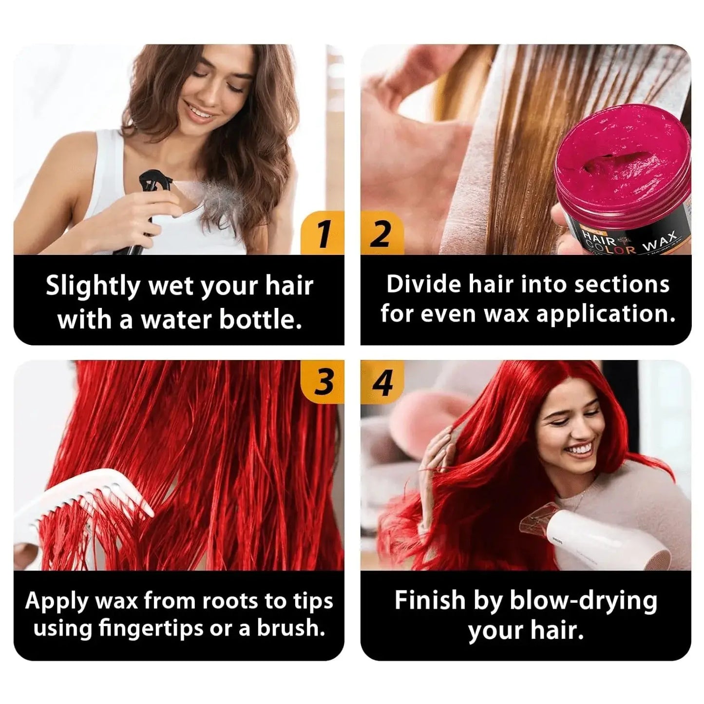 Haarstyling-Farbwachs — Für mutige, trendige Looks ohne Haar­schädigung Mivoza Deutschland