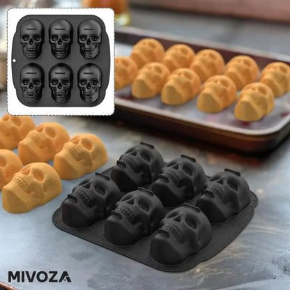 Halloween 3D Totenkopf Kuchenform Mivoza Deutschland
