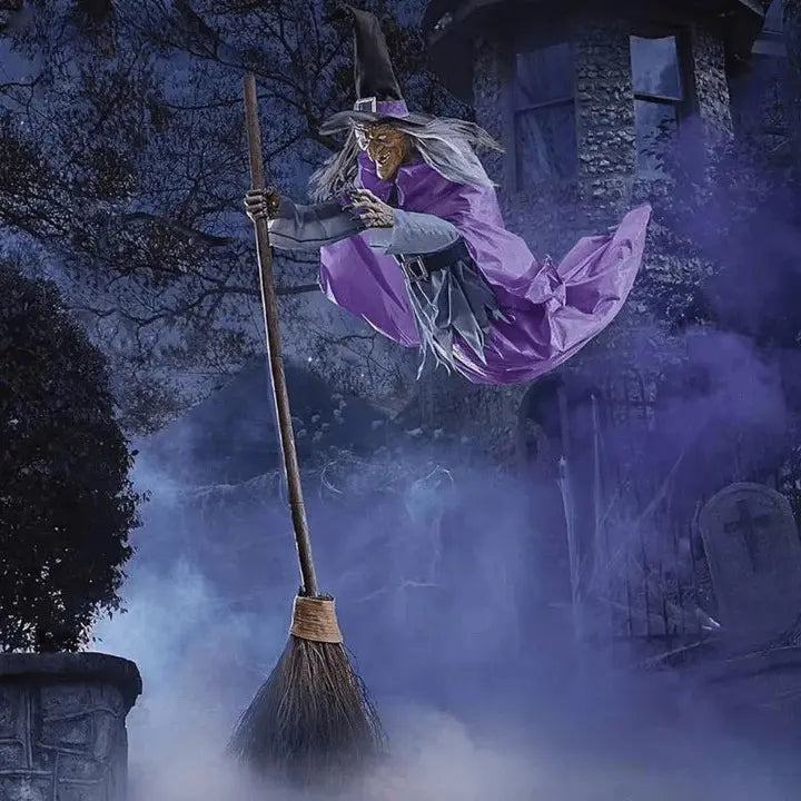 Halloween Ausverkauf Gespenstische fliegende Hexe Dekoration Mivoza Deutschland