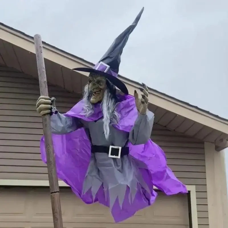 Halloween Ausverkauf Gespenstische fliegende Hexe Dekoration Mivoza Deutschland