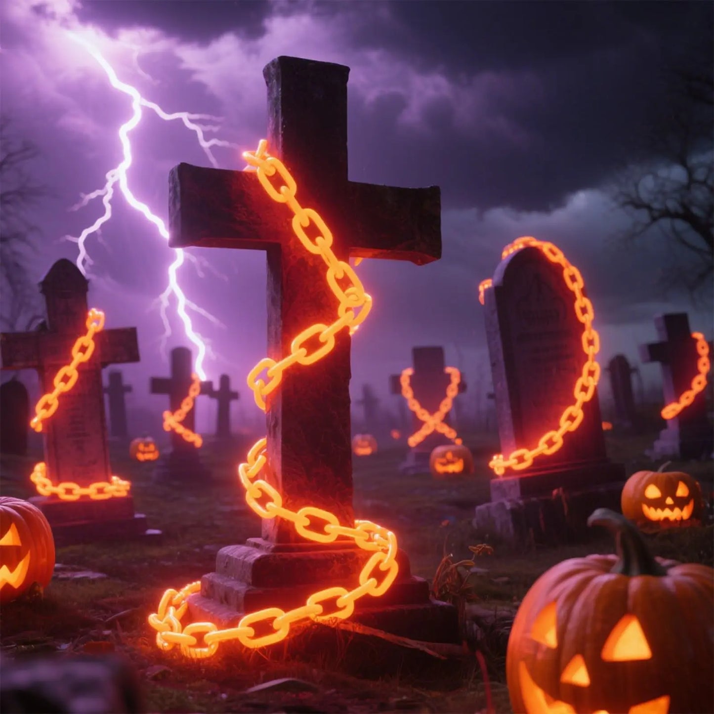 Halloween Lichterkette im Kettendesign – Sturmfest & ohne Kurzschlussrisiko Mivoza Deutschland