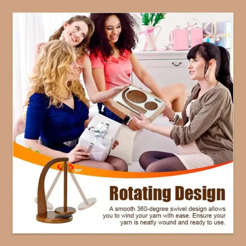 Haltbarer Holzspulenhalter mit Rotationsdesign Mivoza Deutschland