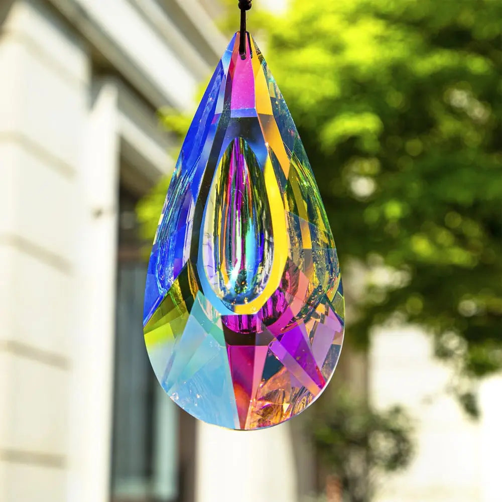 Hängender Kristall-Sonnenfänger – Faszinierende Regenbogenlichteffekte Mivoza Deutschland