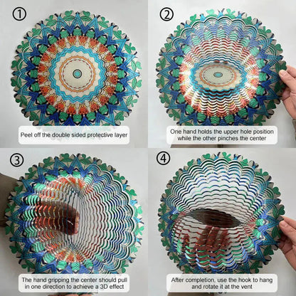 Hängendes Windspiel aus Metall für Balkon und Garten Mivoza Deutschland