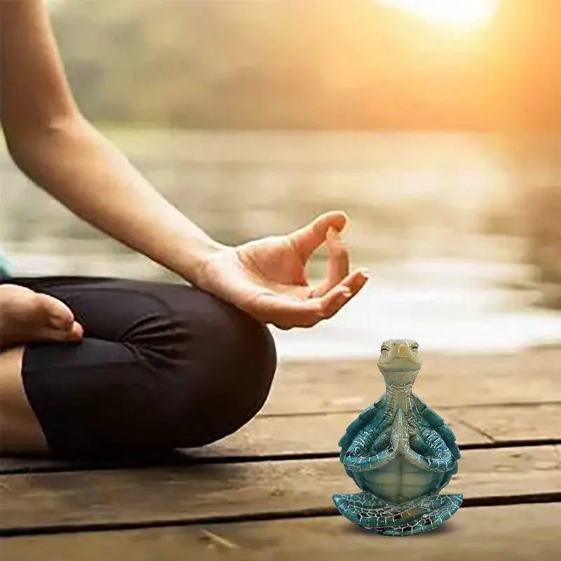 Harz-Meeres-Schildkrötenfigur – Beruhigende Meditations-Dekoration für Zuhause Mivoza Deutschland