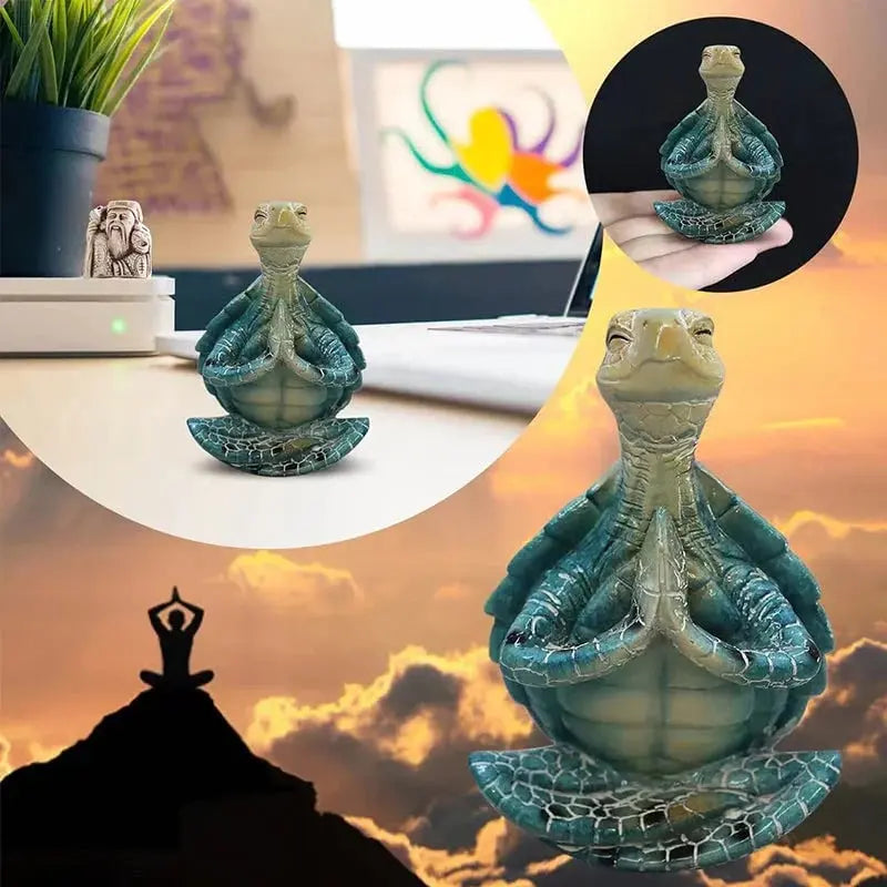 Harz-Meeres-Schildkrötenfigur – Beruhigende Meditations-Dekoration für Zuhause Mivoza Deutschland