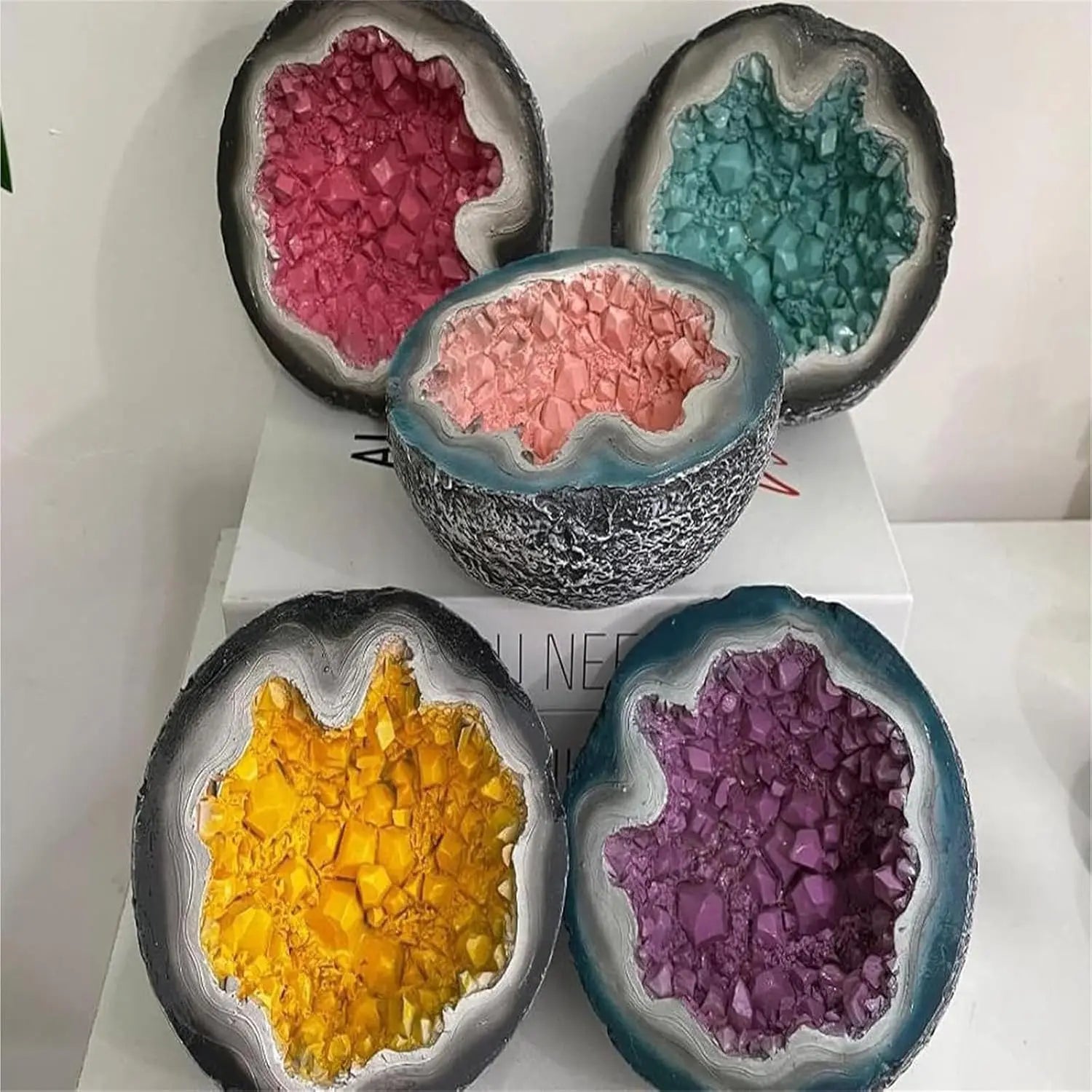 Heilende Energie Kristallkerze für Entspannung und Positive Energie Mivoza Deutschland