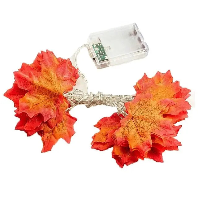 Herbst Ahornblatt LED-Lichterkette — Warmes Licht & gemütliche Stimmung Mivoza Deutschland