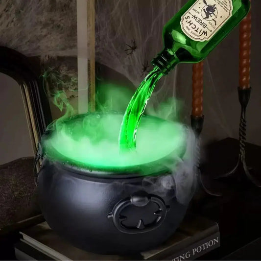 Hexenkessel-Deko – Mit schwebender Zauberflasche & Nebeleffekt Mivoza Deutschland