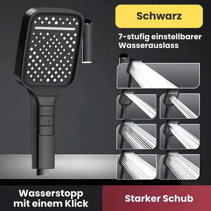 Hochdruck-Duschkopf mit 7 Modi und Stopptaste Mivoza Deutschland