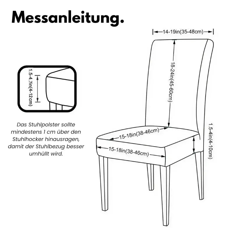 Hochwertige Stuhlhussen aus Jacquard-Stoff Mivoza Deutschland