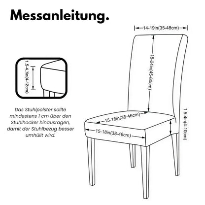 Hochwertige Stuhlhussen aus Jacquard-Stoff Mivoza Deutschland