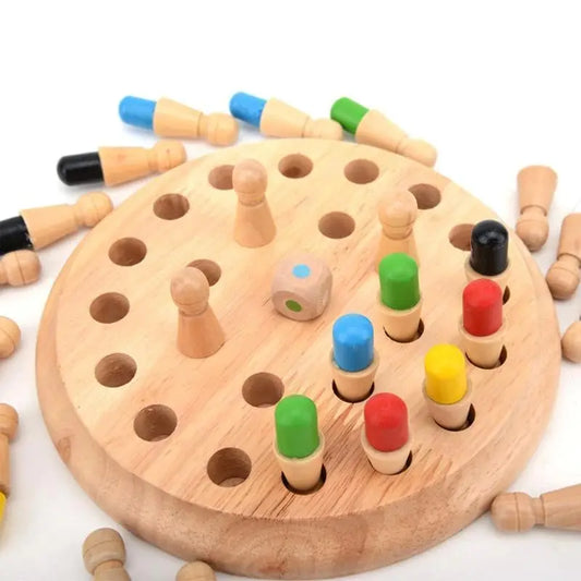 Holz-Memory-Spiel — Denkspiel zur Förderung von Gedächtnis und Koordination Mivoza Deutschland
