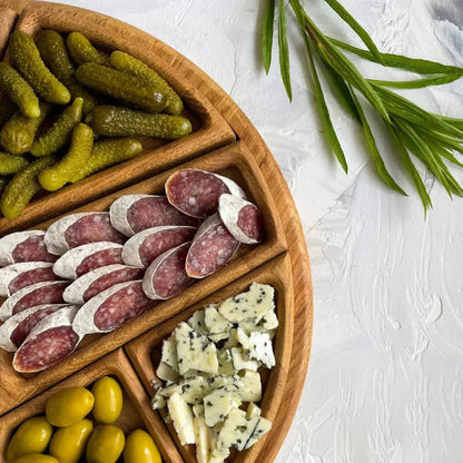 Holz-Serviertablett Set