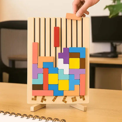 Holz-Tetris-Puzzlebrett Mivoza Deutschland
