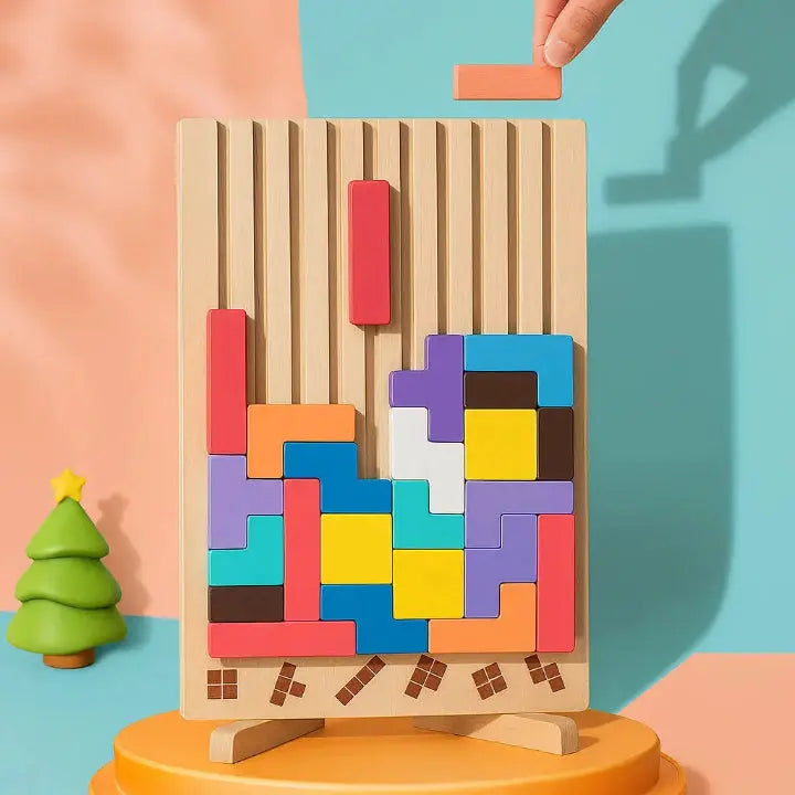 Holz-Tetris-Puzzlebrett Mivoza Deutschland