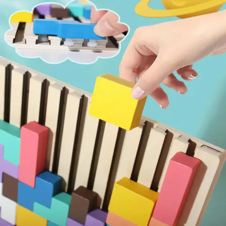 Holz-Tetris-Puzzlebrett Mivoza Deutschland