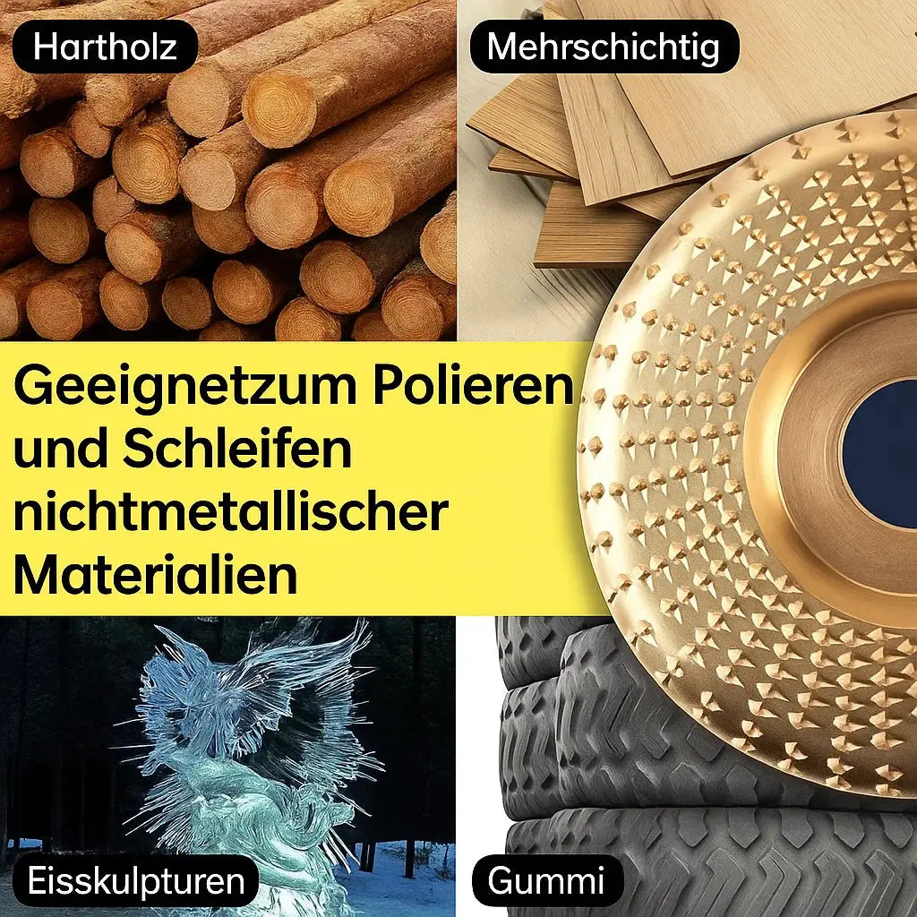 Holzschnitzscheiben Set für Winkelschleifer – Präzises Schnitzen & Schleifen Mivoza Deutschland