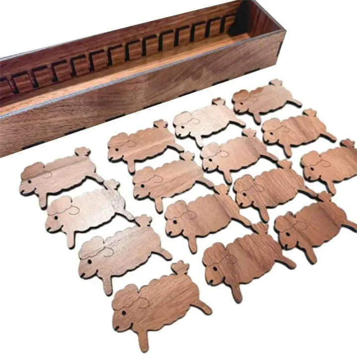 Holzspulen-Set mit Tiermotiven – Organizer für Stickgarn (15 Spulen) Mivoza Deutschland