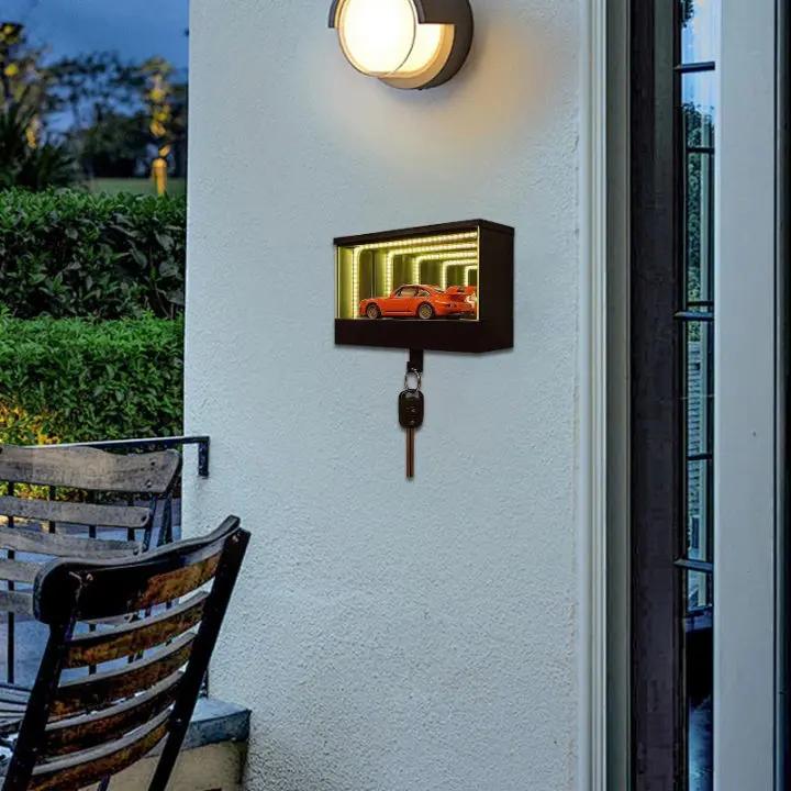 Infinity Garage Schlüsselhalter mit LED-Spiegeleffekt Mivoza Deutschland