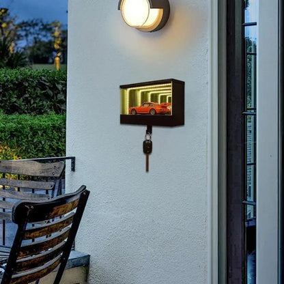 Infinity Garage Schlüsselhalter mit LED-Spiegeleffekt Mivoza Deutschland