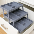 Intelligenter 3-stöckiger Schubladen-Organizer – Erweiterbar & Platzsparend für Standard-Schubladen Mivoza Deutschland