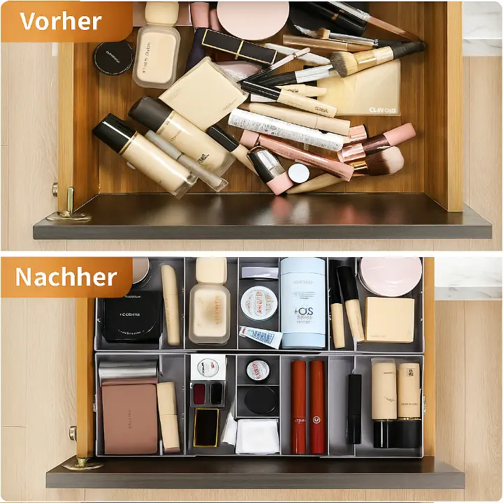 Intelligenter 3-stöckiger Schubladen-Organizer – Erweiterbar & Platzsparend für Standard-Schubladen Mivoza Deutschland