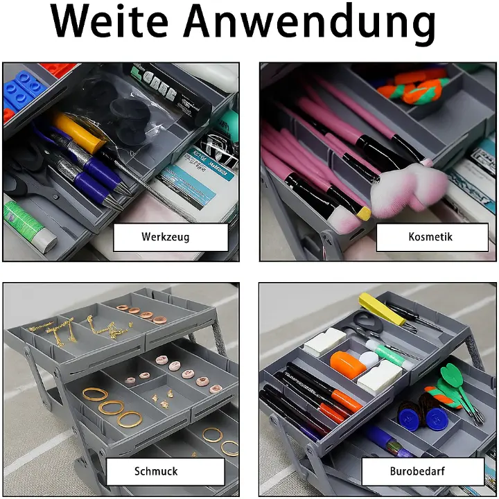 Intelligenter 3-stöckiger Schubladen-Organizer – Erweiterbar & Platzsparend für Standard-Schubladen Mivoza Deutschland