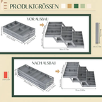 Intelligenter 3-stöckiger Schubladen-Organizer – Erweiterbar & Platzsparend für Standard-Schubladen Mivoza Deutschland