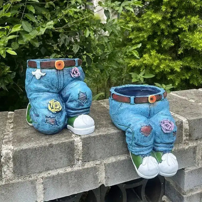 Jeans Blumentopf aus Harz Mivoza Deutschland
