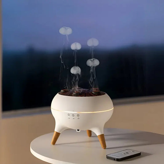 Jellyfish Mist Diffuser — Aromatherapie mit farbigen Lichteffekten (Europäischer Steckertyp) Mivoza Deutschland