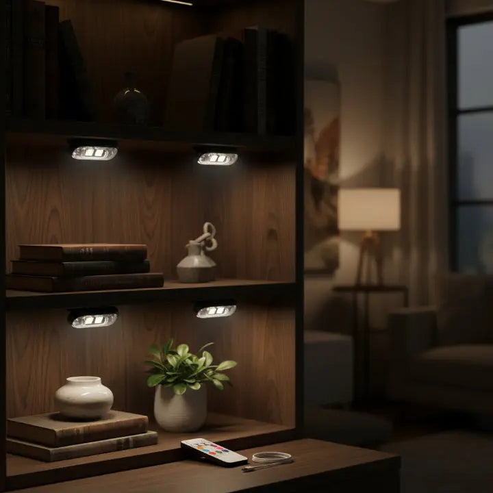 Kabellose LED-Stroboskoplichter (4-er Set) Mivoza Deutschland