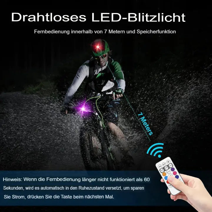 Kabellose LED-Stroboskoplichter (4-er Set) Mivoza Deutschland