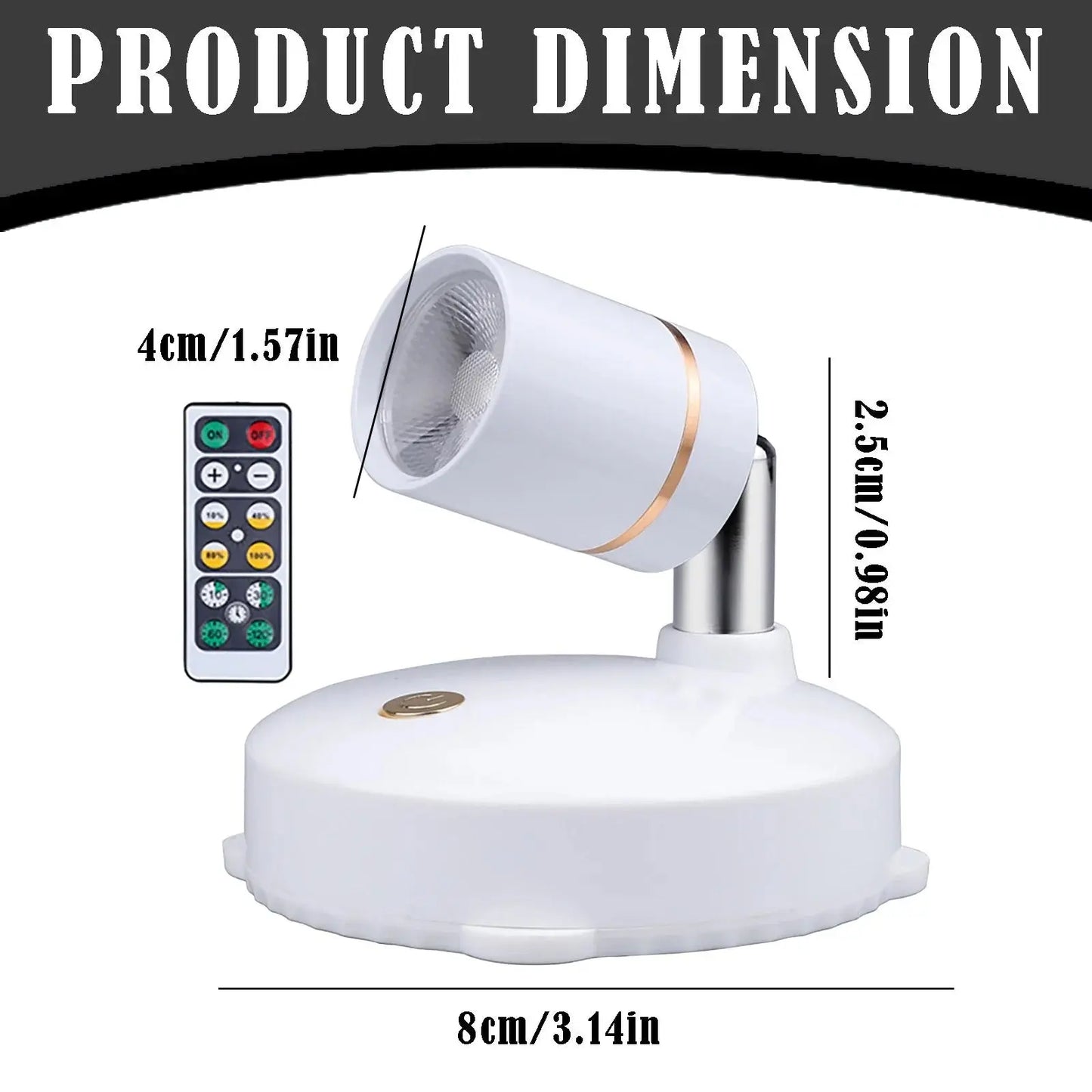 Kabellose Spotlight-Lampe – Ambiente für Pflanzen, Bilder & Wohnräume Mivoza Deutschland
