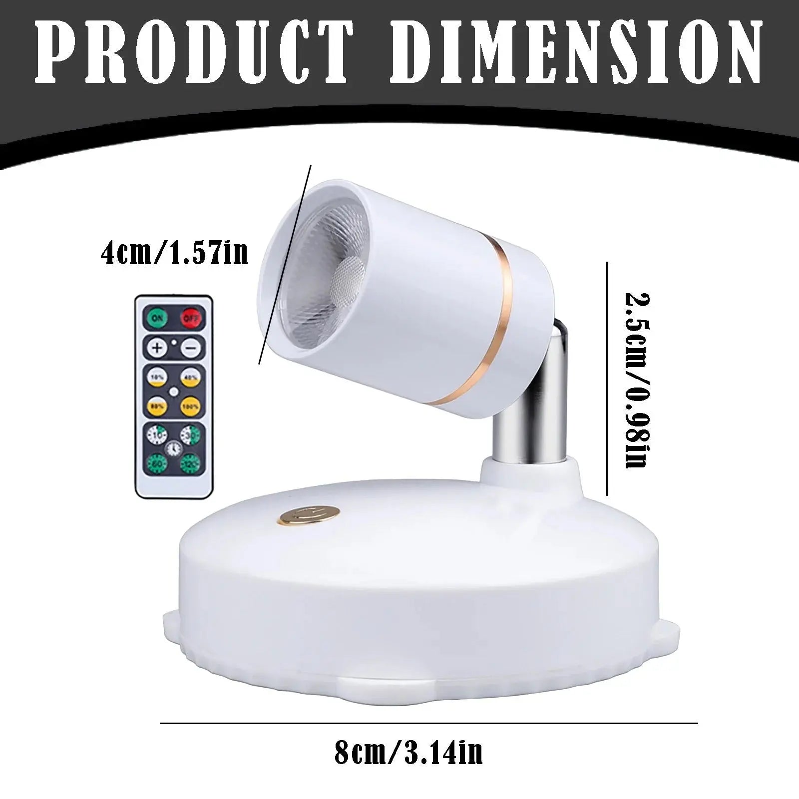 Kabellose Spotlight-Lampe – Ambiente für Pflanzen, Bilder & Wohnräume Mivoza Deutschland