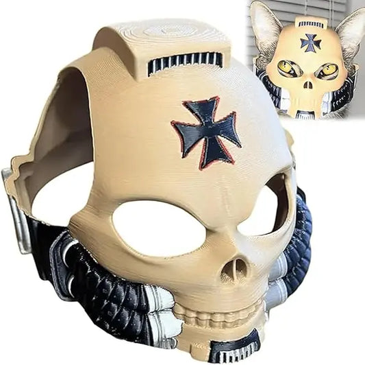 Katze Totenkopf Helm — Leichte Sci-Fi Haustier-Rüstung für Cosplay Mivoza Deutschland