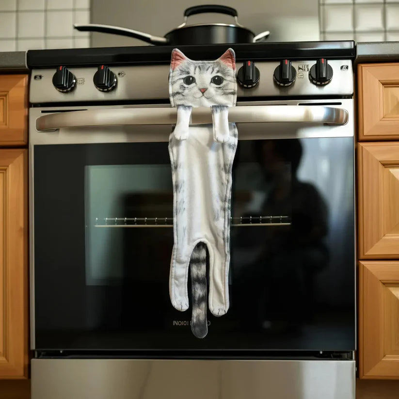 Katzen-Handtuch – Weich, dekorativ & immer griffbereit