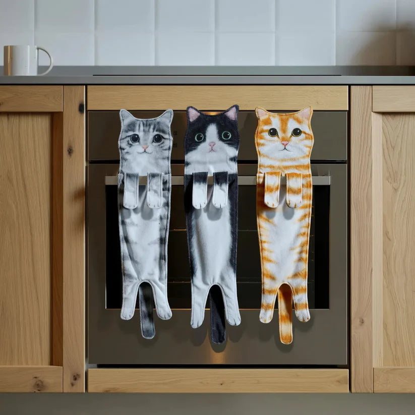 Katzen-Handtuch – Weich, dekorativ & immer griffbereit