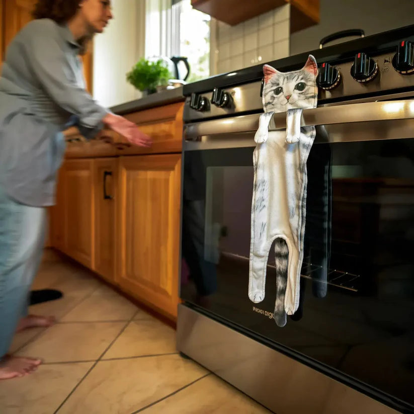 Katzen-Handtuch – Weich, dekorativ & immer griffbereit