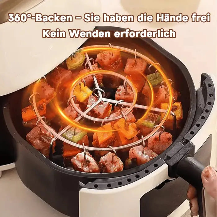 Kebab-Grill für Heißluftfritteusen – Gleichmäßiges Garen & BBQ-Genuss Mivoza Deutschland