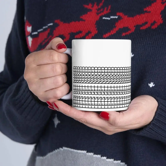 Keramik-Kaffeetasse – Versteckte lustige Botschaft mit ergonomischem Griff Mivoza Deutschland